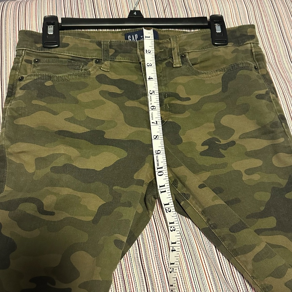GAP Camo Legging Jeans Women’s 6/28 Green Camouflage Stretch Skinny Jeggings - Picture 8 of 8